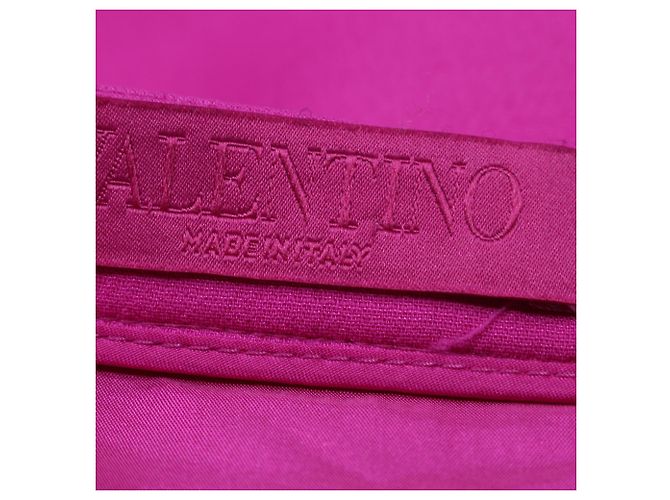 Falda midi acampanada Valentino Garavani en viscosa rosa Castaño - vista 4