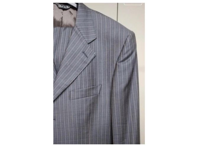 Completo Loro Piana blu in cotone e lana - vista 11