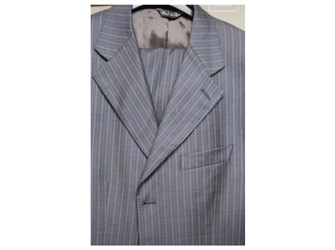 Completo Loro Piana blu in cotone e lana - vista 12