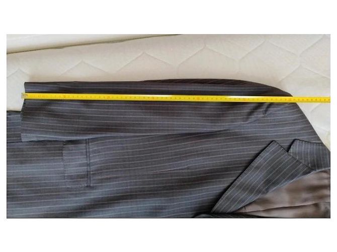 Completo Loro Piana blu in cotone e lana - vista 13