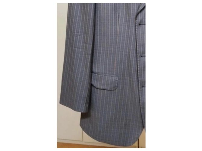Completo Loro Piana blu in cotone e lana - vista 3