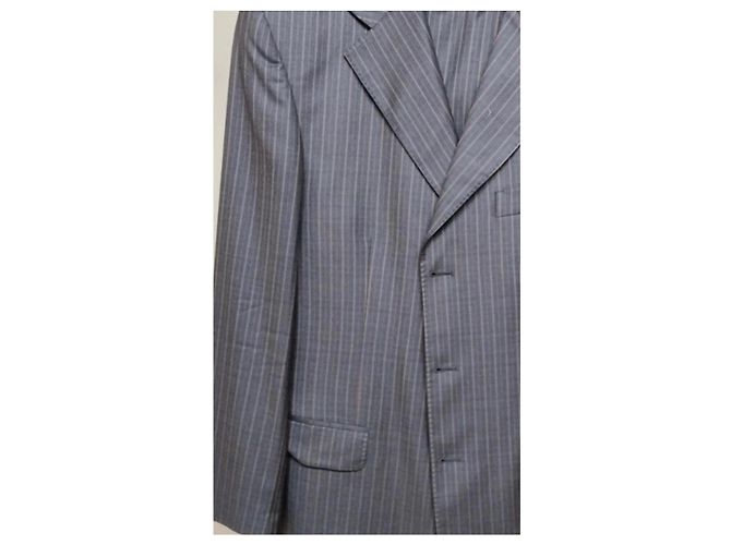 Completo Loro Piana blu in cotone e lana - vista 4