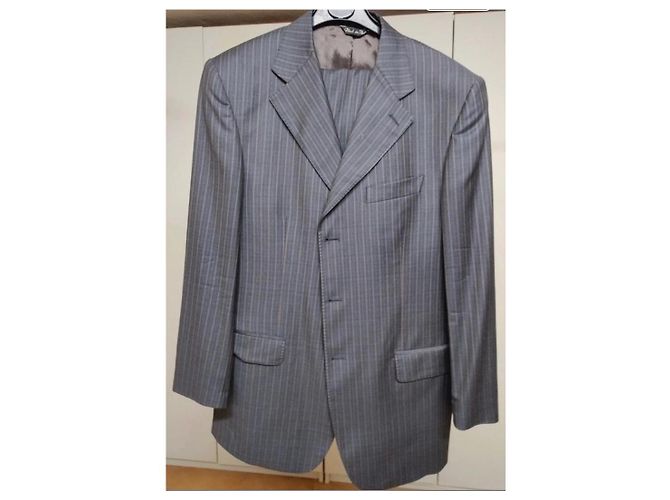 Completo Loro Piana blu in cotone e lana - vista 7