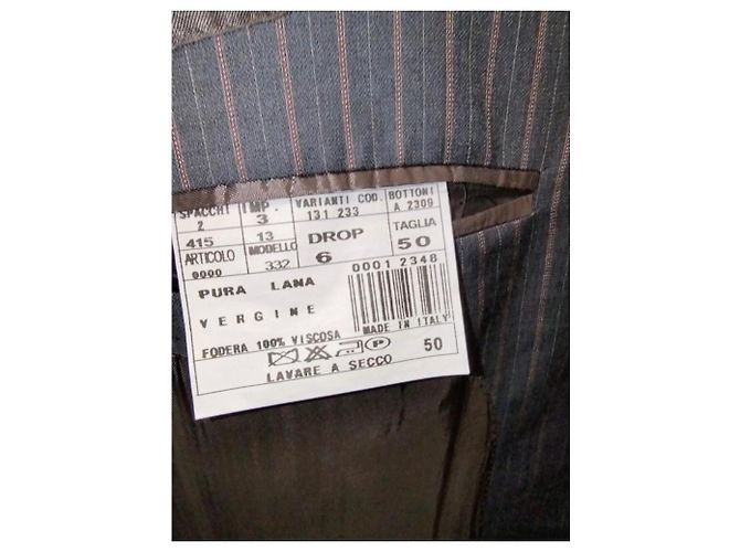 Completo Loro Piana blu in cotone e lana - vista 8