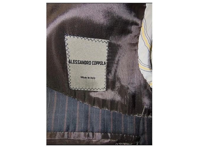 Completo Loro Piana blu in cotone e lana - vista 9