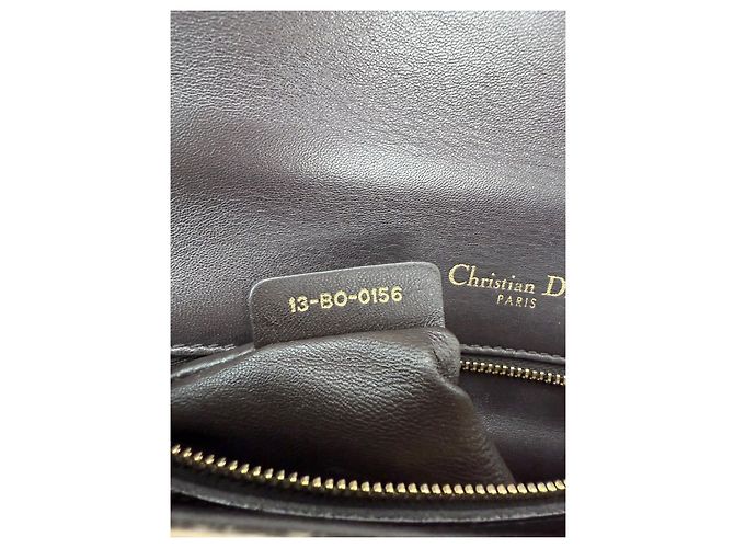 Borsa a tracolla in pelle di vitello goffrata Cannage Ombre Diorama Christian Dior Marrone - vista 6