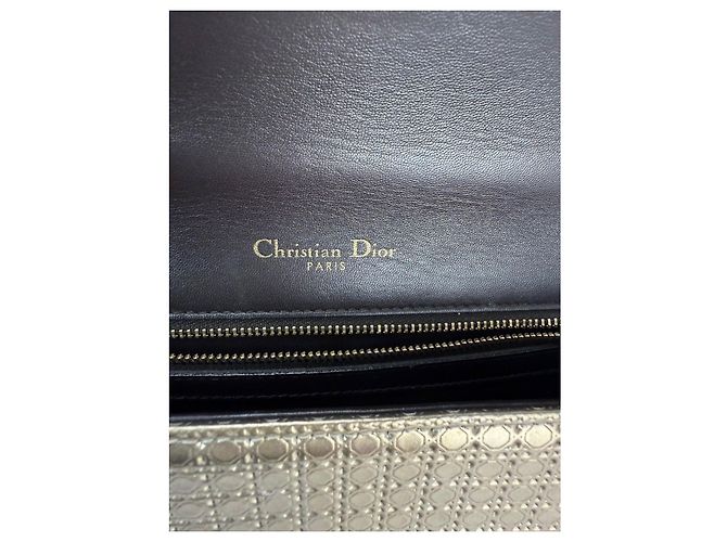 Borsa a tracolla in pelle di vitello goffrata Cannage Ombre Diorama Christian Dior Marrone - vista 8