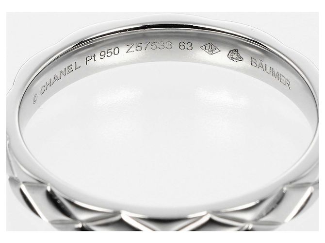 Timeless Chanel Matelassé Pt950 Platinring Silber Metallisch - Ansicht 4