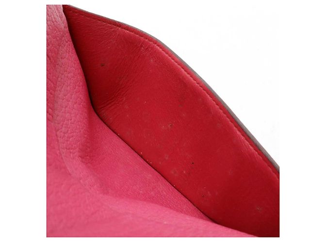Hermès Béarn Leder Langbörse Pink - Ansicht 6