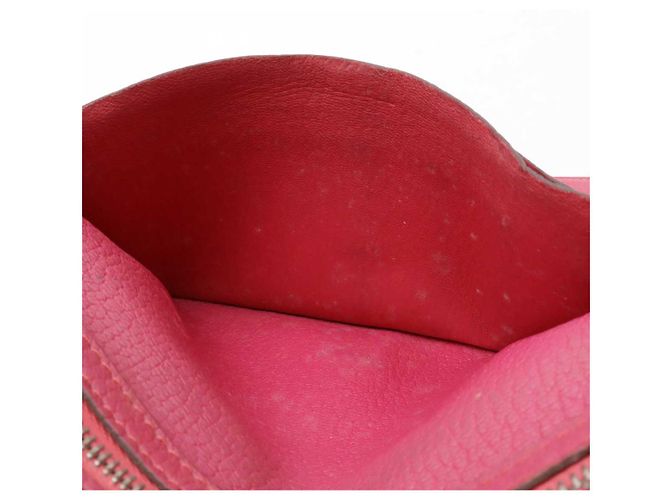 Hermès Béarn Leder Langbörse Pink - Ansicht 7