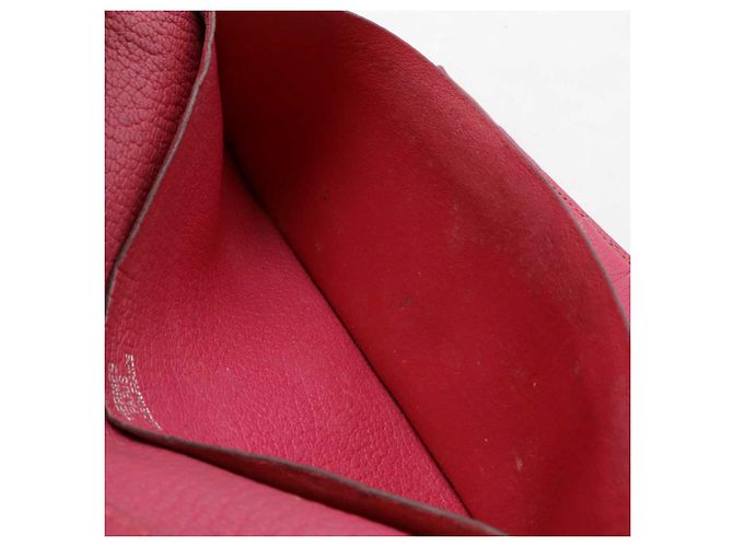 Hermès Béarn Leder Langbörse Pink - Ansicht 8