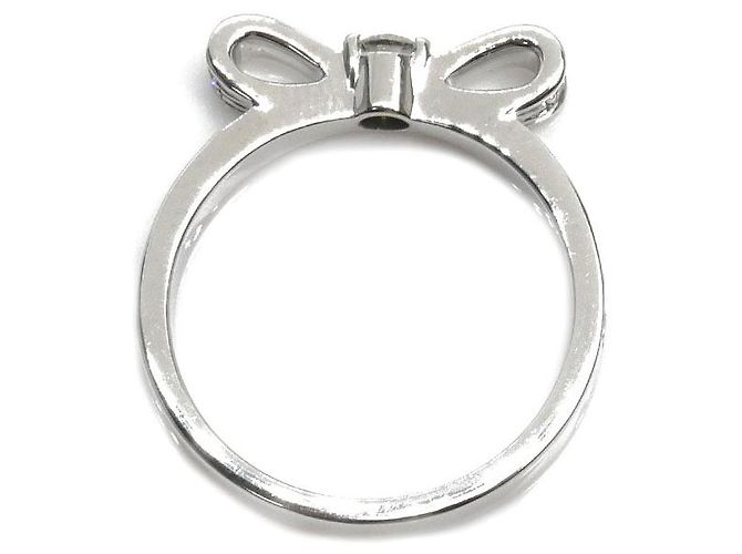 Timeless Chanel 1932 Ruban de Chanel Au750 Diamantring Größe 7.5 Silber Metallisch - Ansicht 4