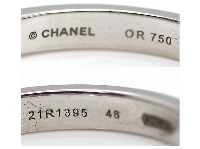 Timeless Chanel 1932 Ruban de Chanel Au750 Diamantring Größe 7.5 Silber Metallisch - Ansicht 5