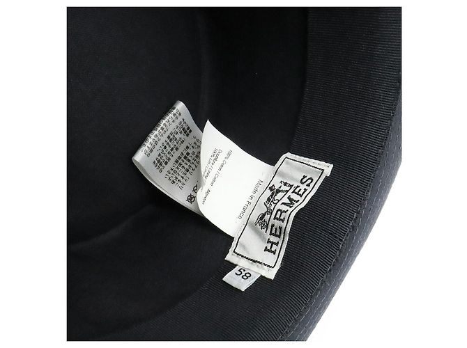 Sombrero de algodón Hermès Azul - vista 7