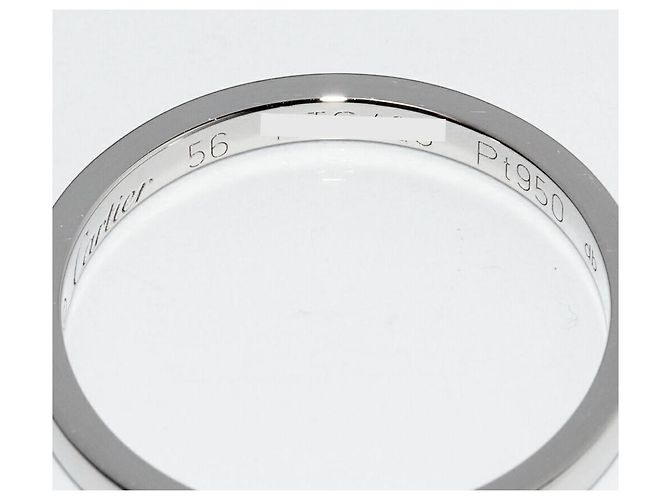 Love Cartier Pt950 Ballerine Ehering Ring B40719 Größe 15.5 Silber Metallisch - Ansicht 4