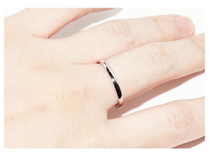 Love Cartier Pt950 Ballerine Ehering Ring B40719 Größe 15.5 Silber Metallisch - Ansicht 5