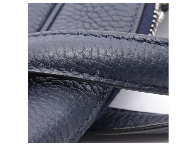 Hermès Borsa in pelle Hermes Victoria 2 12H Blu - vista 4