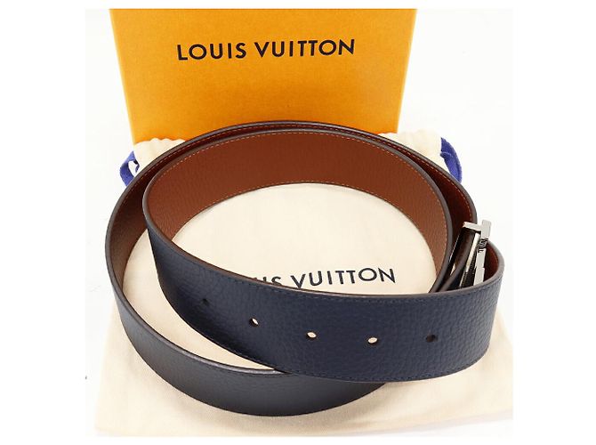 Louis Vuitton LV Tilt Reversible Taurillon 2way Belt Blue - view 2
