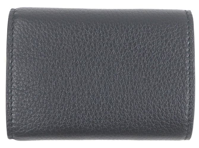 Billetera de cuero plegable Gucci Negro - vista 3