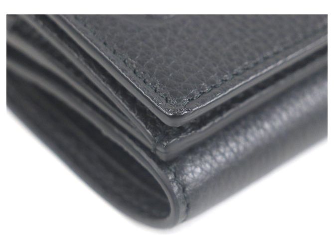 Billetera de cuero plegable Gucci Negro - vista 5