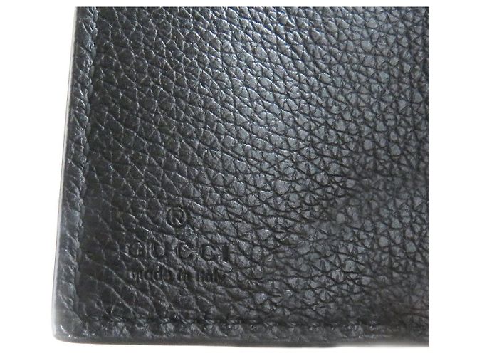 Billetera de cuero plegable Gucci Negro - vista 8