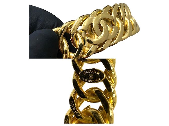 Timeless Accesorio de Pulsera Chanel Coco Mark Dorado Metálico - vista 3