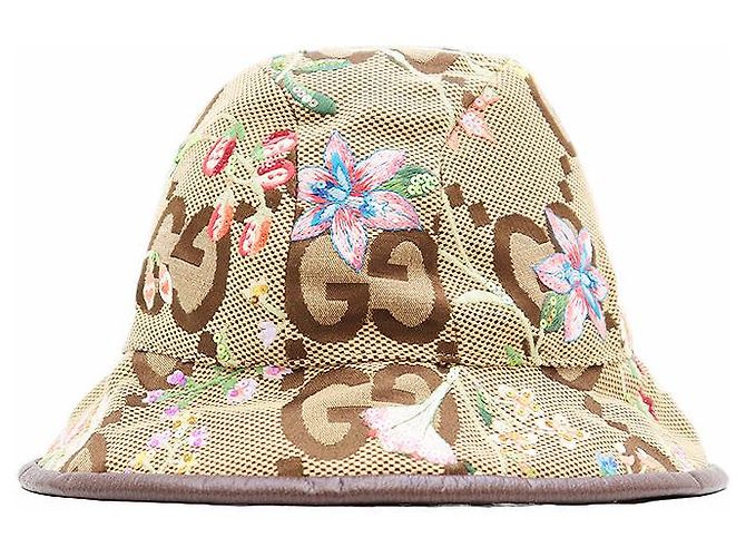 Cappello bucket Gucci GG Marrone Multicolore - vista 5