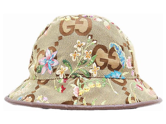 Cappello bucket Gucci GG Marrone Multicolore - vista 6