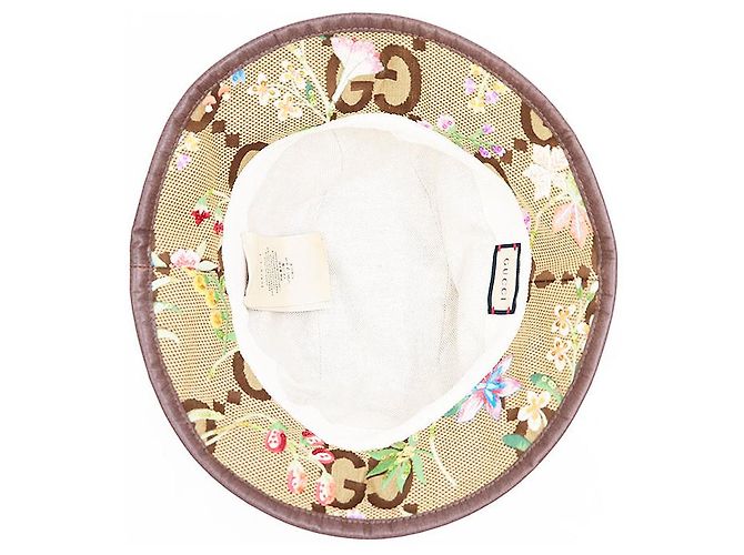 Cappello bucket Gucci GG Marrone Multicolore - vista 8