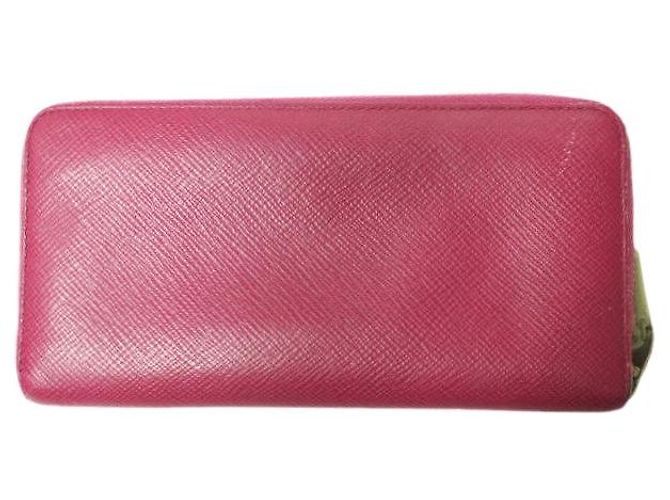 Autre Marque Billetera larga con cremallera PANAMA de Smythson en cuero Rosa - vista 2