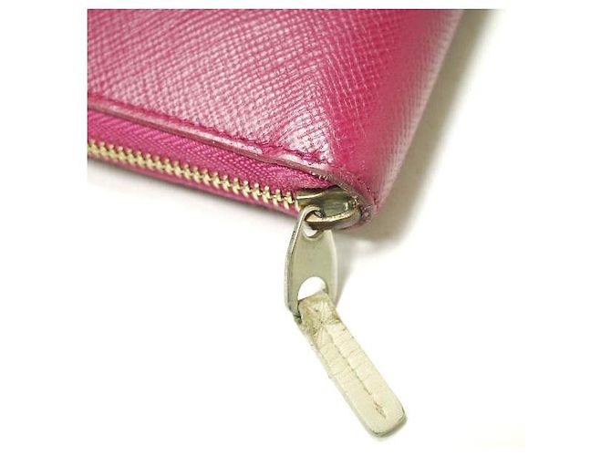 Autre Marque Billetera larga con cremallera PANAMA de Smythson en cuero Rosa - vista 4
