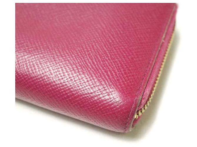 Autre Marque Billetera larga con cremallera PANAMA de Smythson en cuero Rosa - vista 6