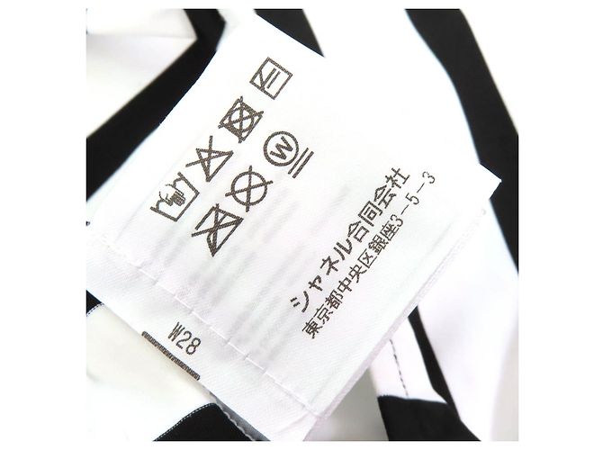 Traje de baño de una pieza con patrón COCO Mark de Chanel Blanco - vista 9