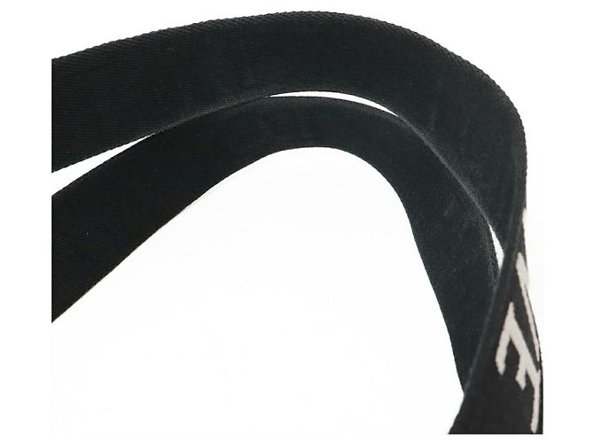 Borsa a spalla pieghevole in rafia Loewe Nero - vista 4