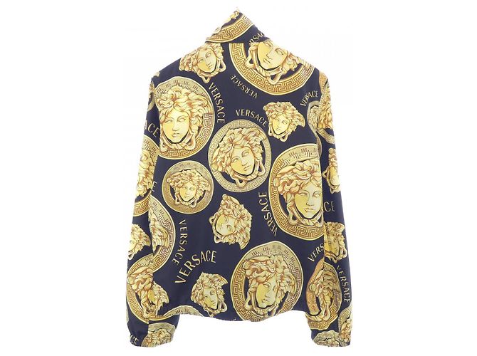 Blouson Versace A88427 1F00539 Nero Giallo - vista 2