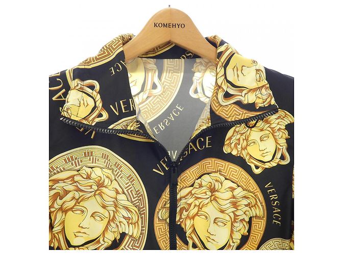 Blouson Versace A88427 1F00539 Nero Giallo - vista 5