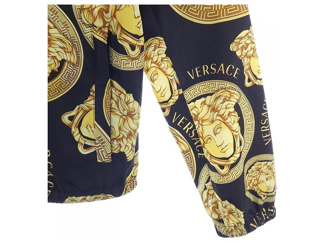 Blouson Versace A88427 1F00539 Nero Giallo - vista 6