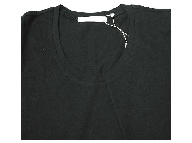 Autre Marque Camiseta de algodón U de cuello sólido de White Label por Noblesse Oblige Negro - vista 4