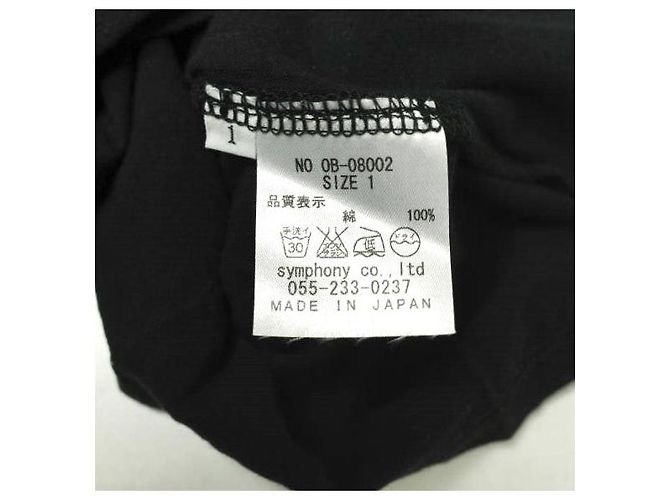 Autre Marque Camiseta de algodón U de cuello sólido de White Label por Noblesse Oblige Negro - vista 7