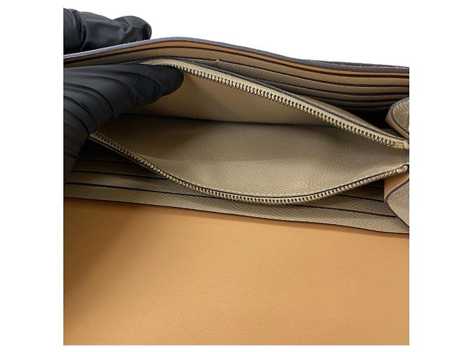 Cartera Long Constance de Cuero Epsom Hermès Beige - vista 10