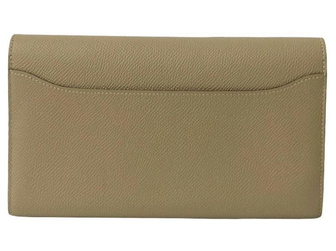 Cartera Long Constance de Cuero Epsom Hermès Beige - vista 2
