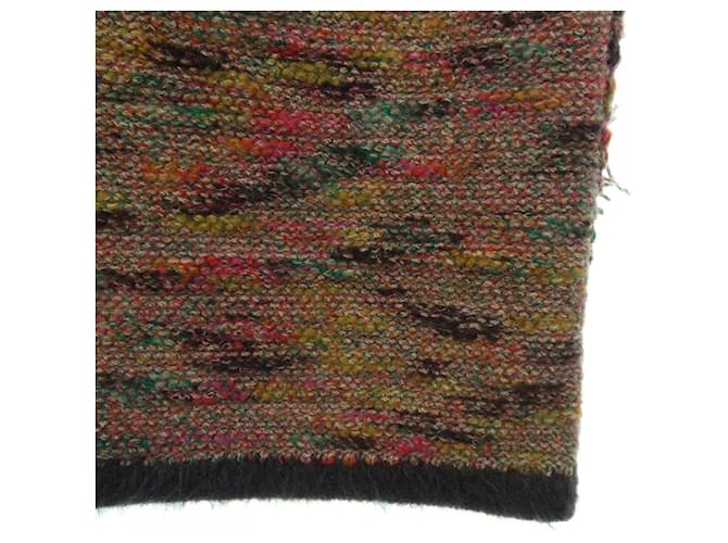 Falda Chanel Castaño Rosa Verde - vista 6