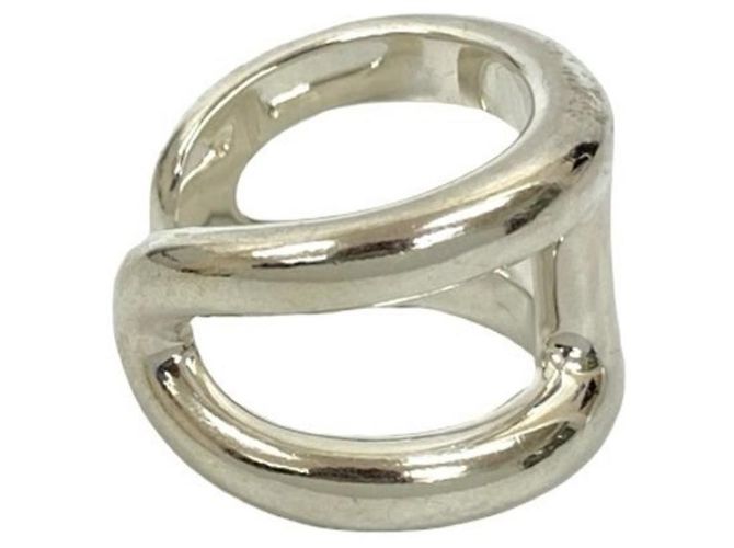 Hermès Hermes Osmos GM Silver 925 Band Ring Silvery - view 4