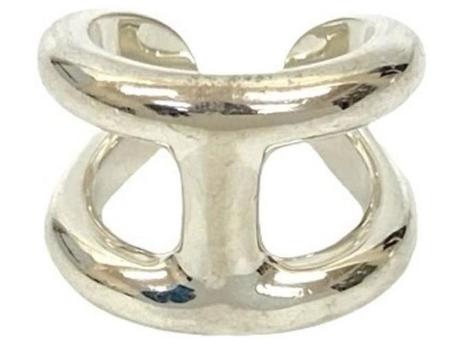 Hermès Hermes Osmos GM Silver 925 Band Ring Silvery - view 5