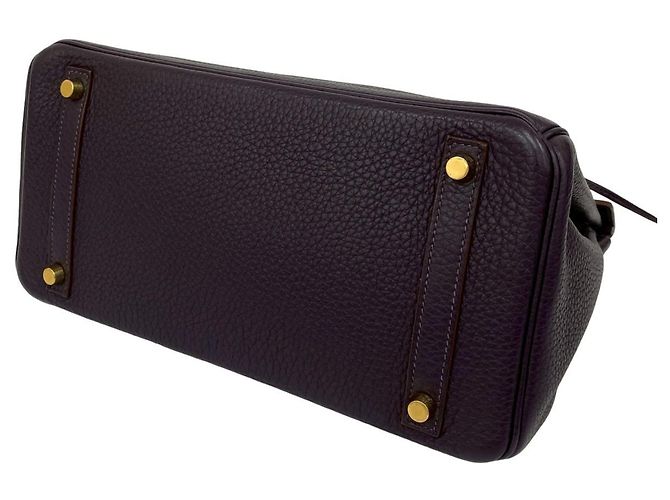 Borsa Hermès Birkin 30 in Taurillon Clemence Porpora - vista 8