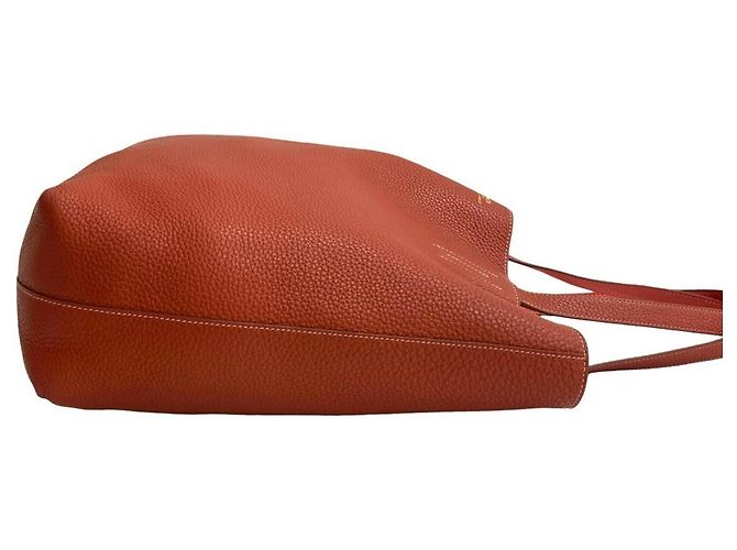 Borsa Tote Double Sens 45 di Hermès Rosso - vista 6