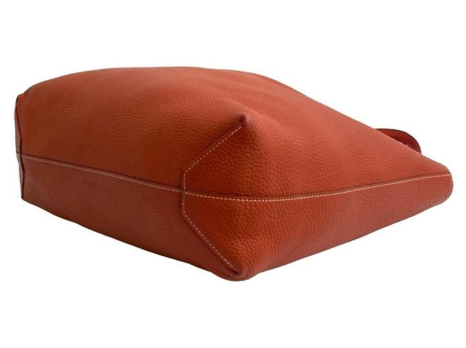 Borsa Tote Double Sens 45 di Hermès Rosso - vista 8