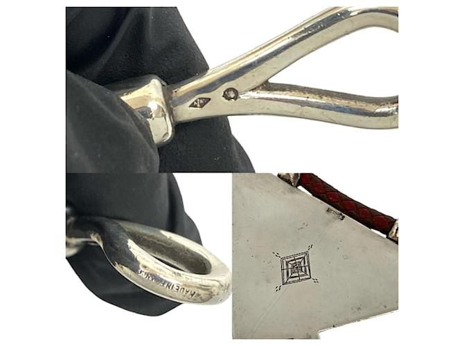 Hermès Collana Touareg HERMES Marrone Argento Rosso - vista 2