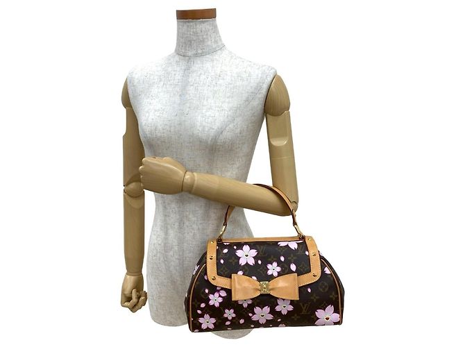 Borsa Retro PM Monogramma Fiore di Ciliegio Louis Vuitton Marrone Rosa - vista 2