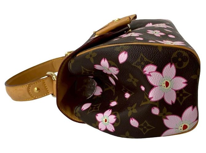 Borsa Retro PM Monogramma Fiore di Ciliegio Louis Vuitton Marrone Rosa - vista 5